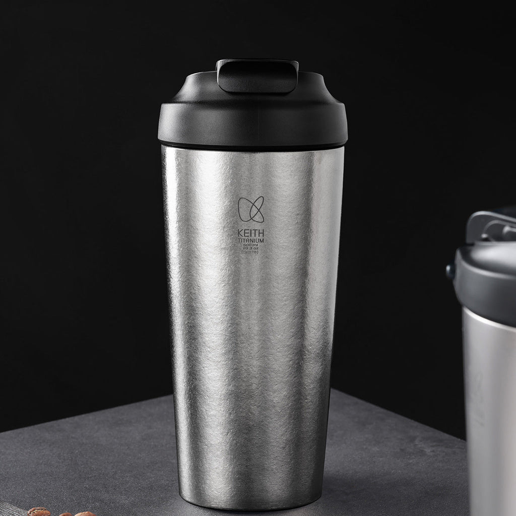 Rejse-termokrus i ren titanium - 600 ml