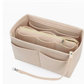 Taskeindsats i filt til dametasker – 21 × 11 × 13 cm