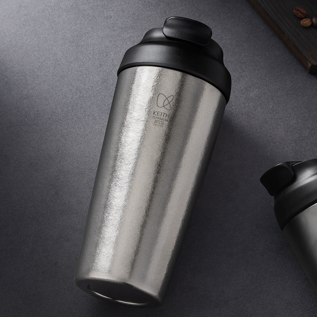 Rejse-termokrus i ren titanium - 600 ml