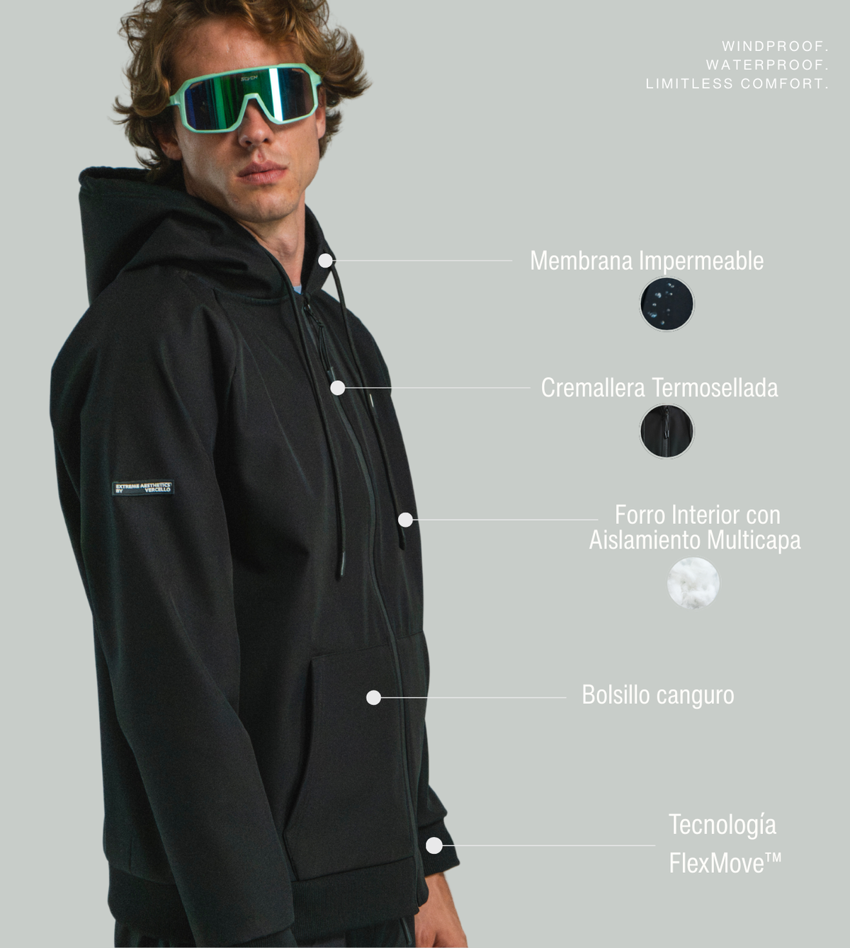 Softshell Hybrid Performance Negro