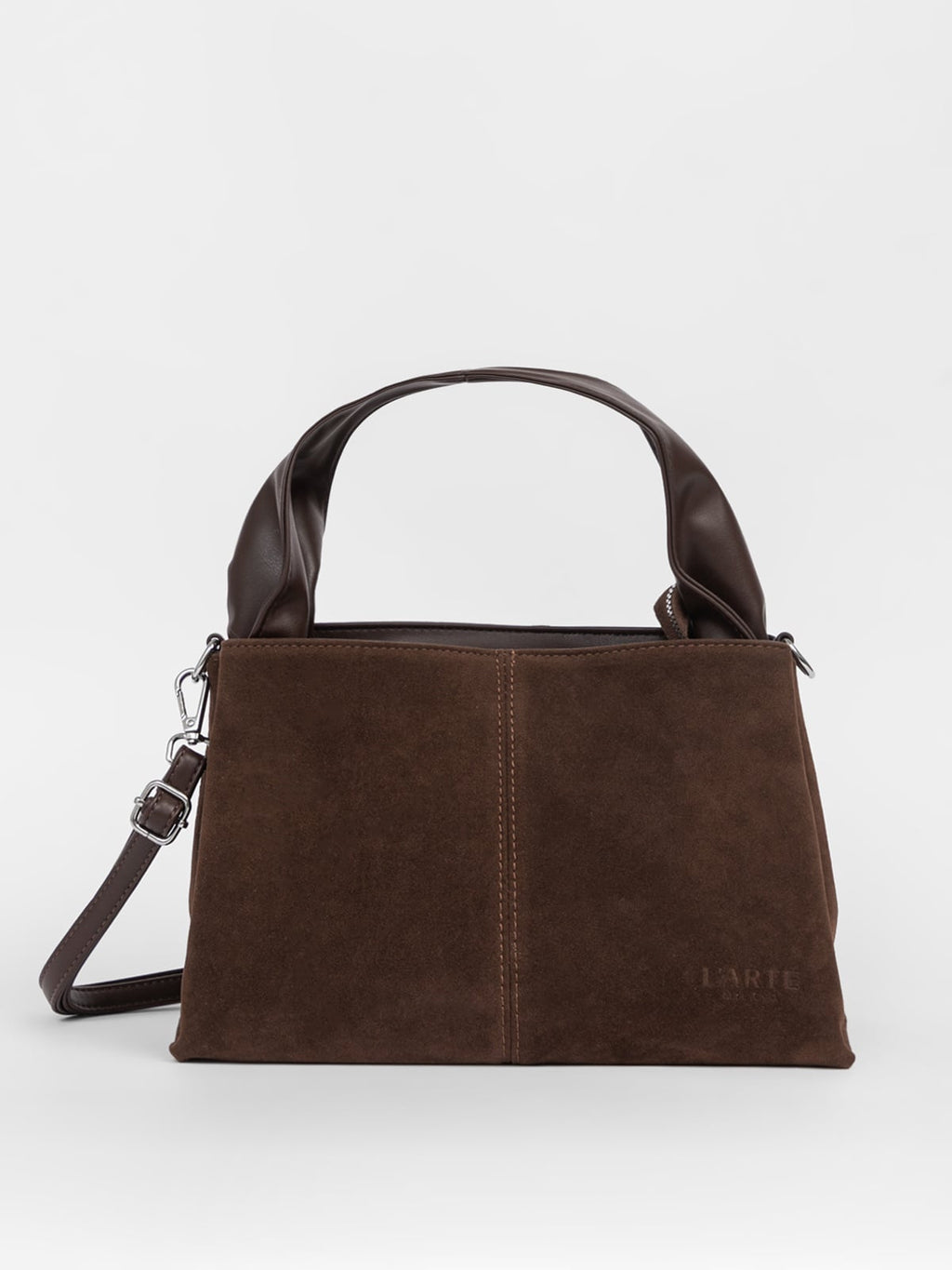 Brun dametaske i kunstlæder – 32 × 18 × 18 cm
