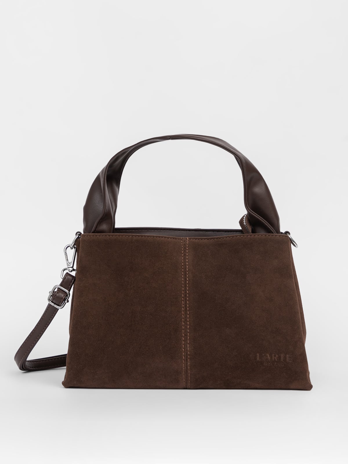 Brun dametaske i kunstlæder – 32 × 18 × 18 cm