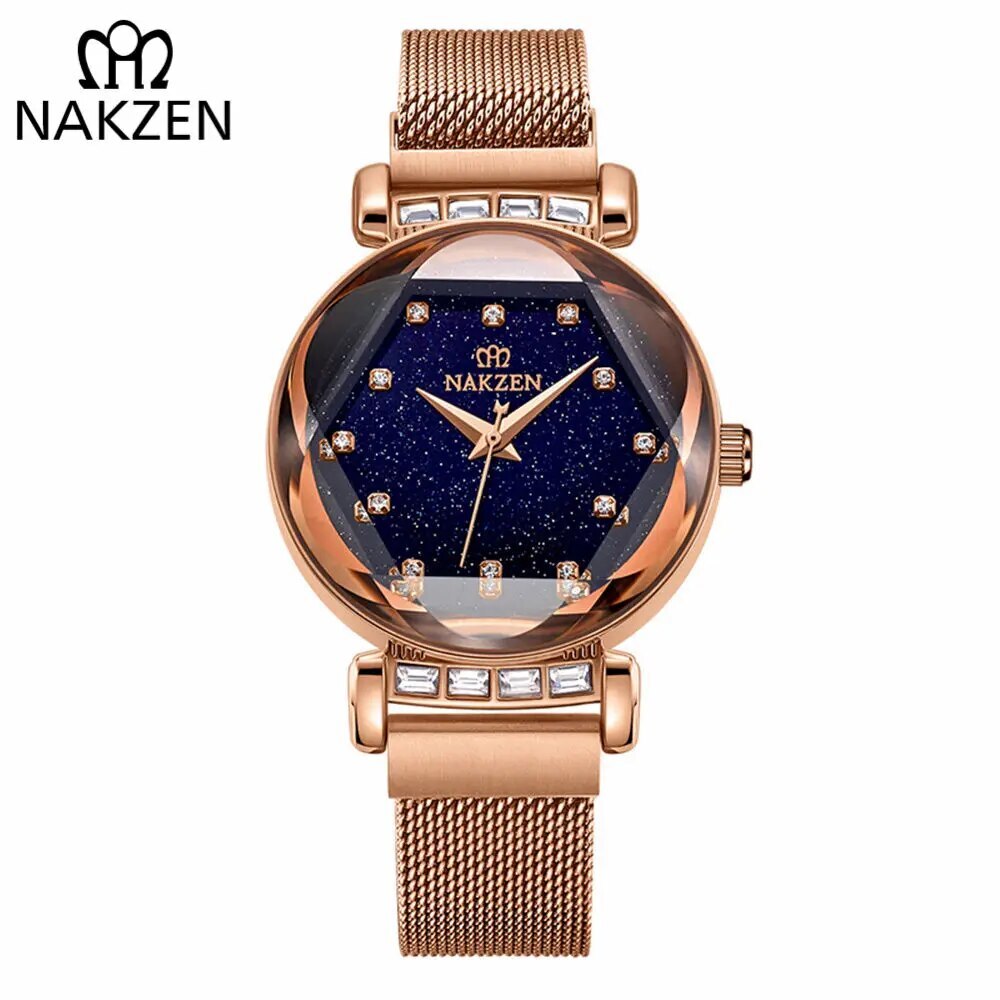 NAKZEN dameur med diamant-look - stjernehimmel