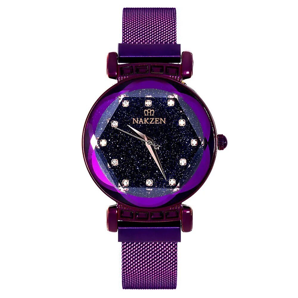 NAKZEN dameur med diamant-look - stjernehimmel