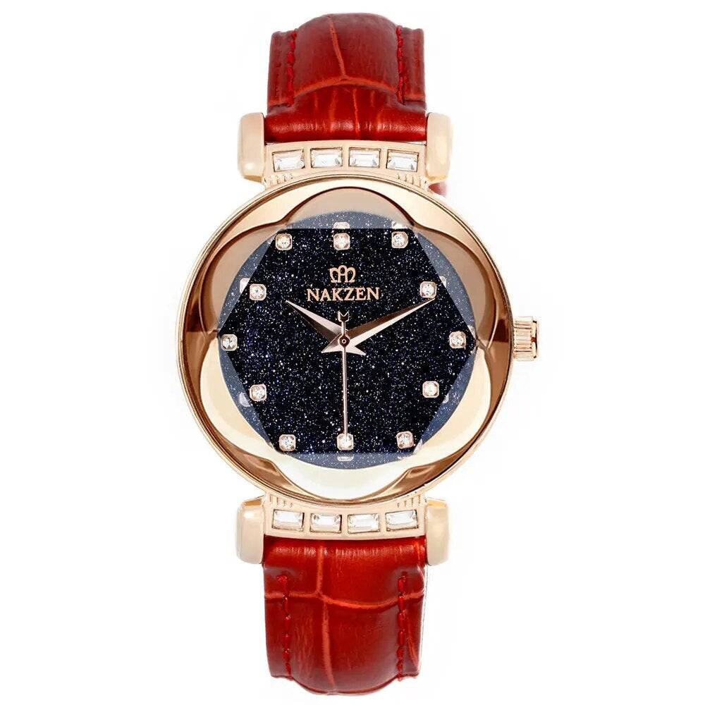 NAKZEN dameur med diamant-look - stjernehimmel
