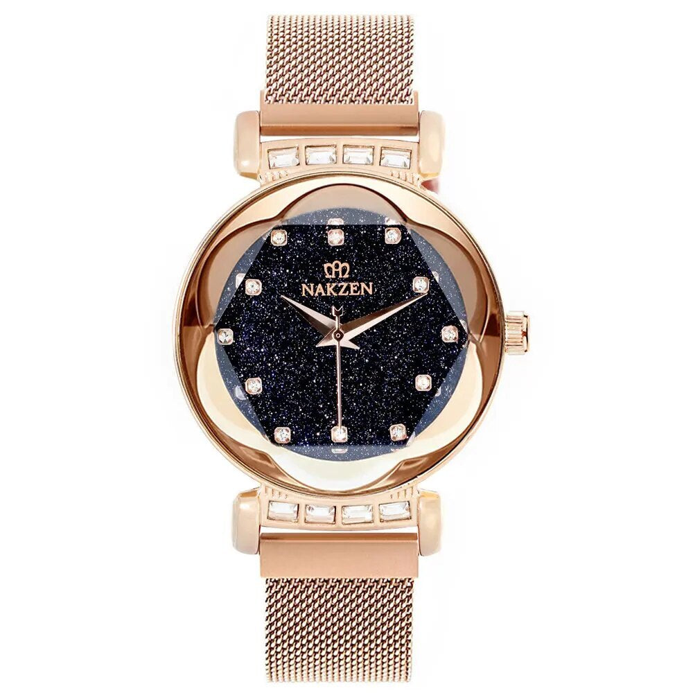 NAKZEN dameur med diamant-look - stjernehimmel