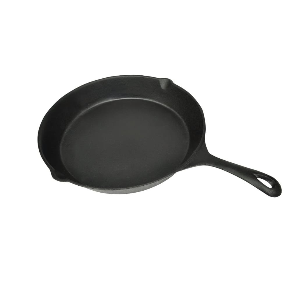 Xl Bbq Grill Stegepande I Støbejern 30 Cm Rund