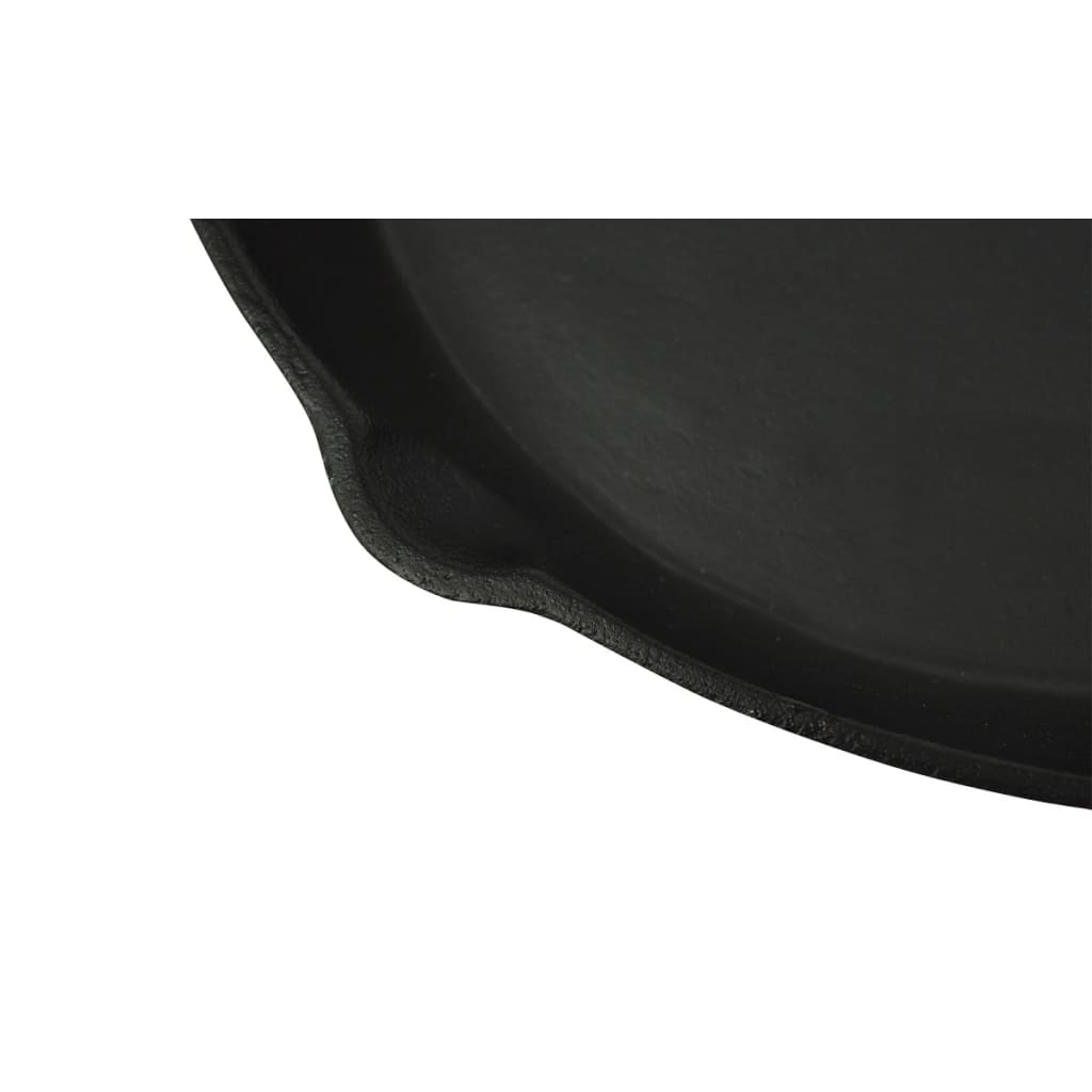 Xl Bbq Grill Stegepande I Støbejern 30 Cm Rund