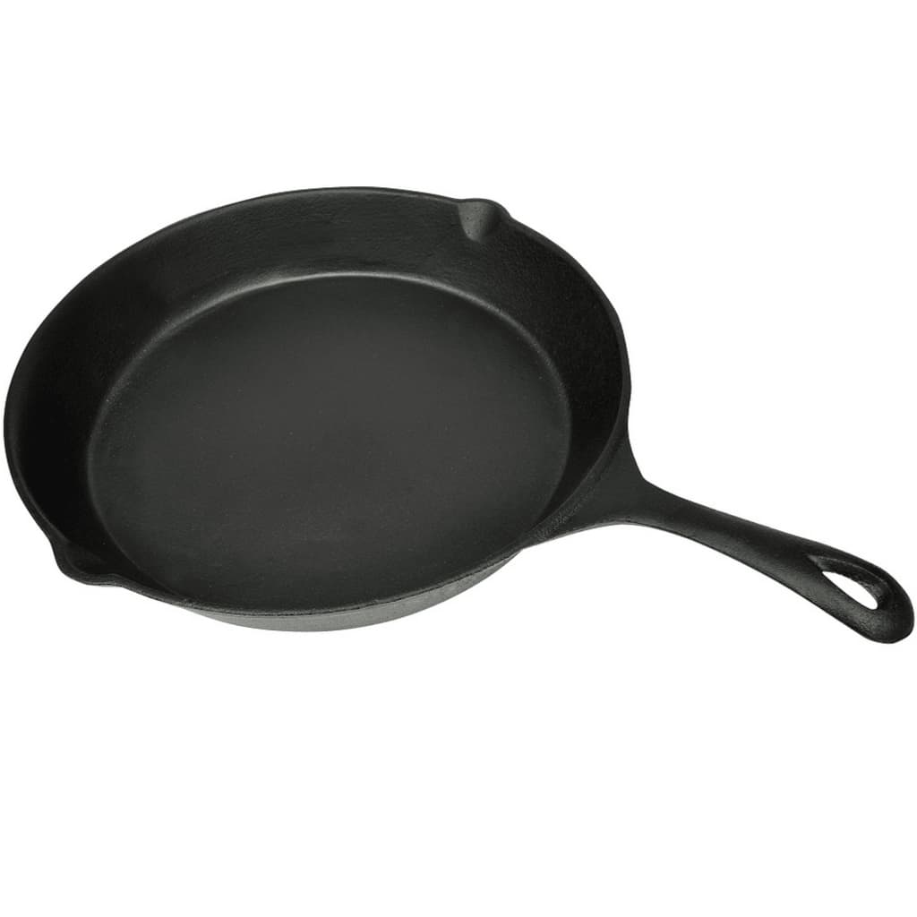 Xl Bbq Grill Stegepande I Støbejern 30 Cm Rund