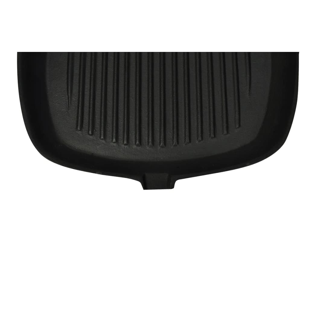 Grillpande I Støbejern Med Træhåndtag 20X20 Cm