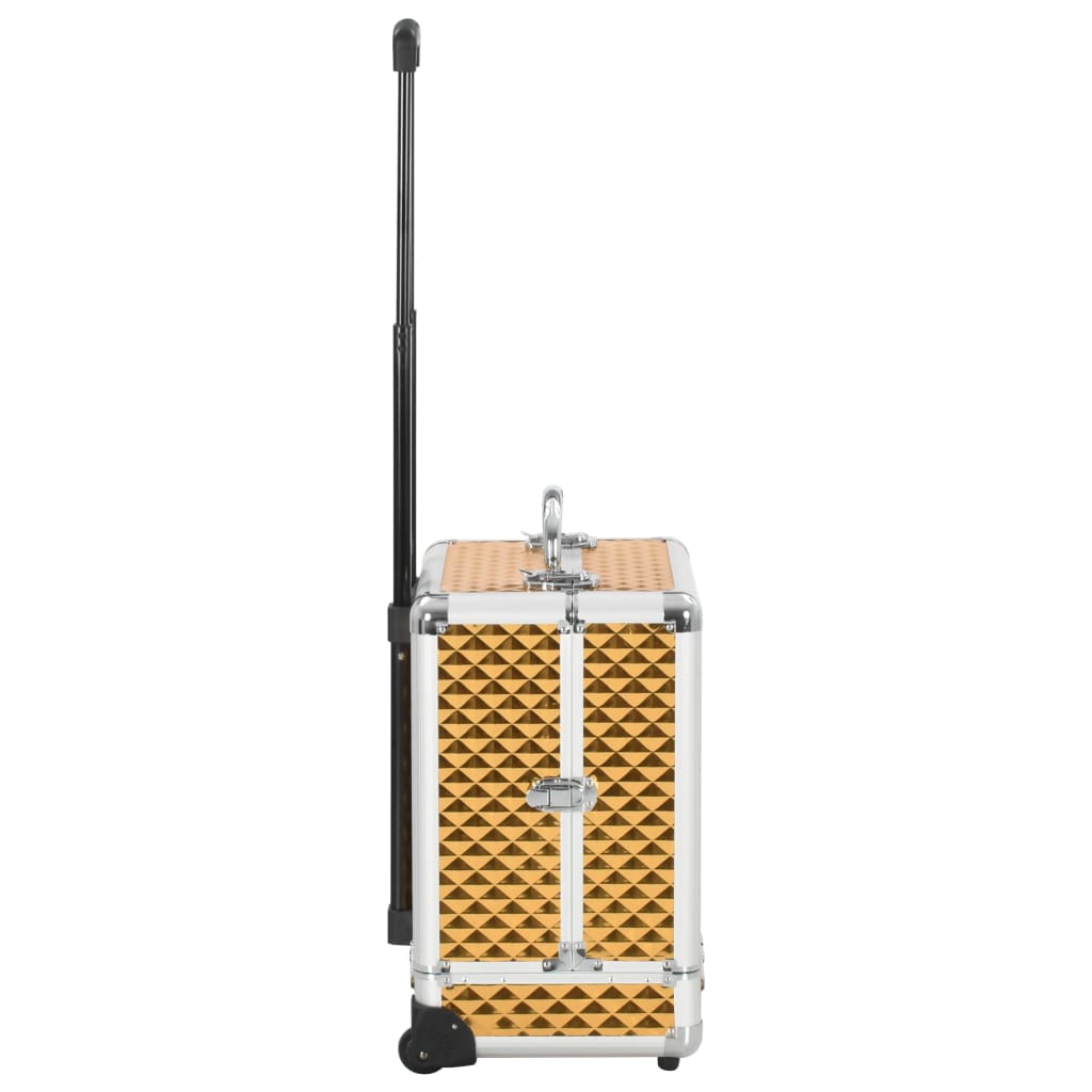 Makeupkuffert 35 X 29 X 45 Cm Aluminium Farvet