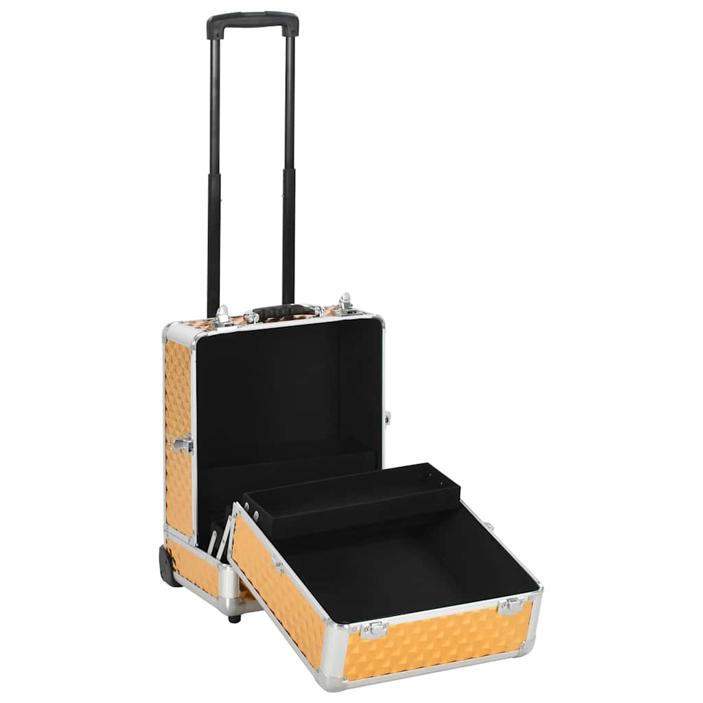 Makeupkuffert 35 X 29 X 45 Cm Aluminium Farvet