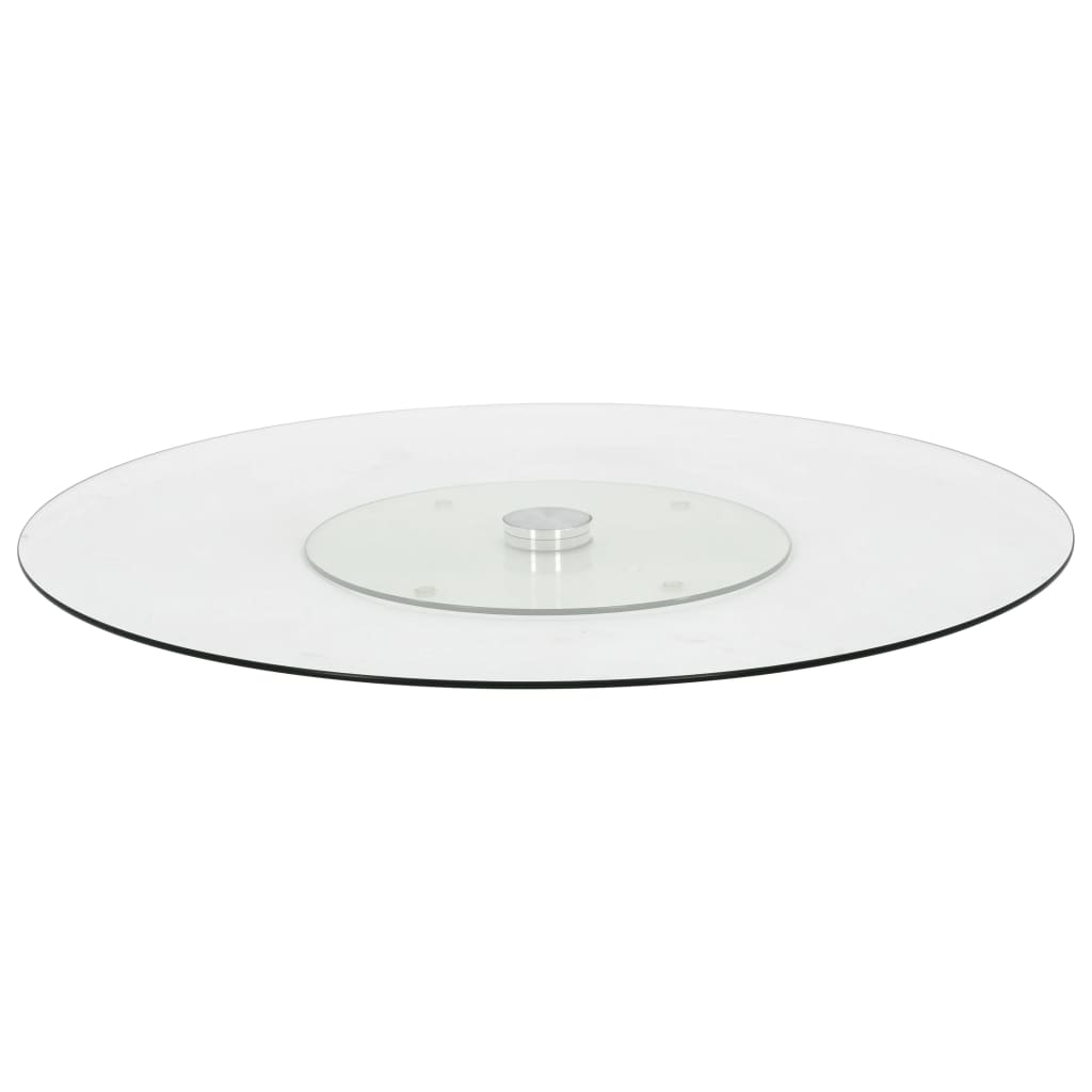 Roterende Serveringstallerken 60 Cm Hærdet Glas Transparent
