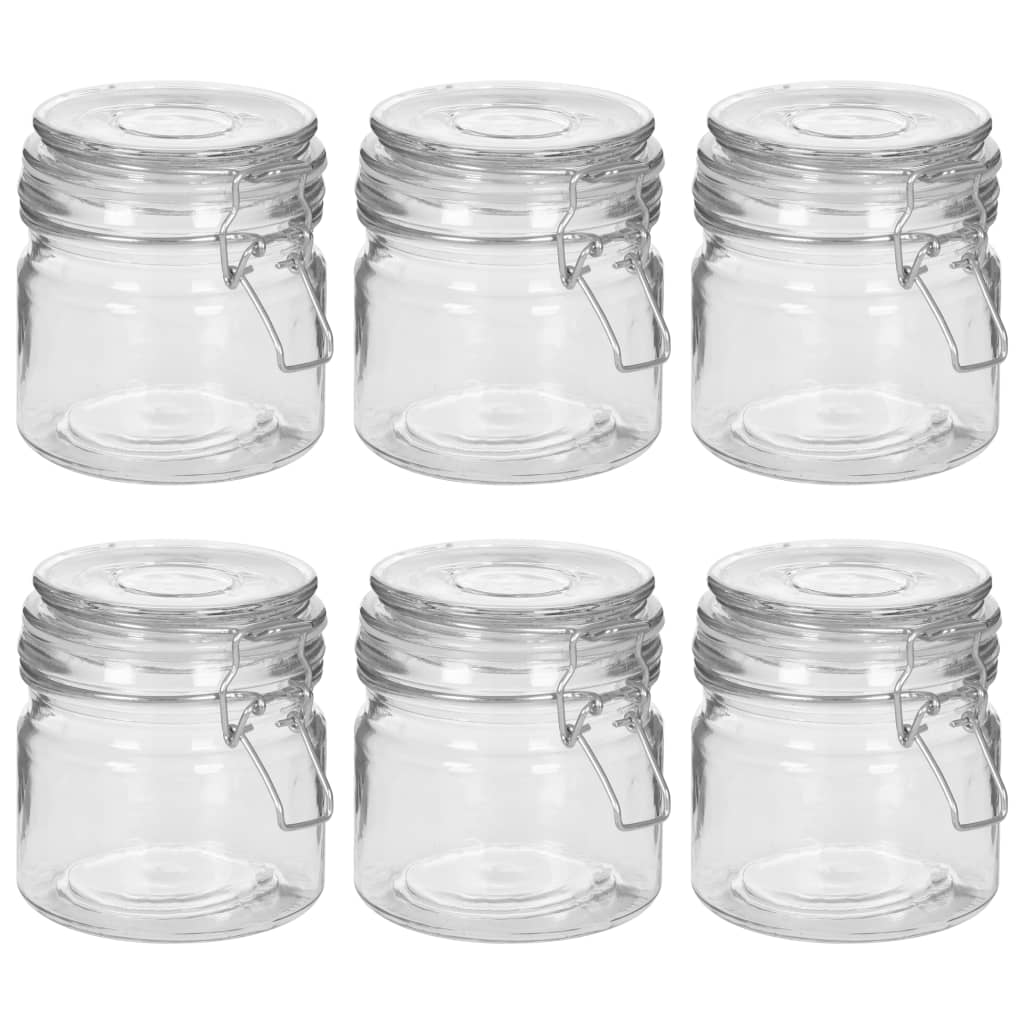 Opbevaringsglas Med Patentlåg 6 Stk.