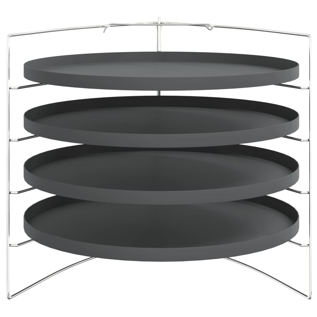 Pizzaforme 4 Stk. Med Rist Ø 28 Cm Stål