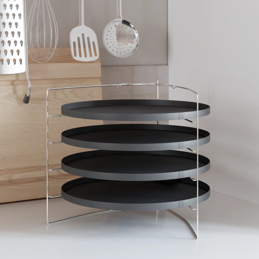 Pizzaforme 4 Stk. Med Rist Ø 28 Cm Stål