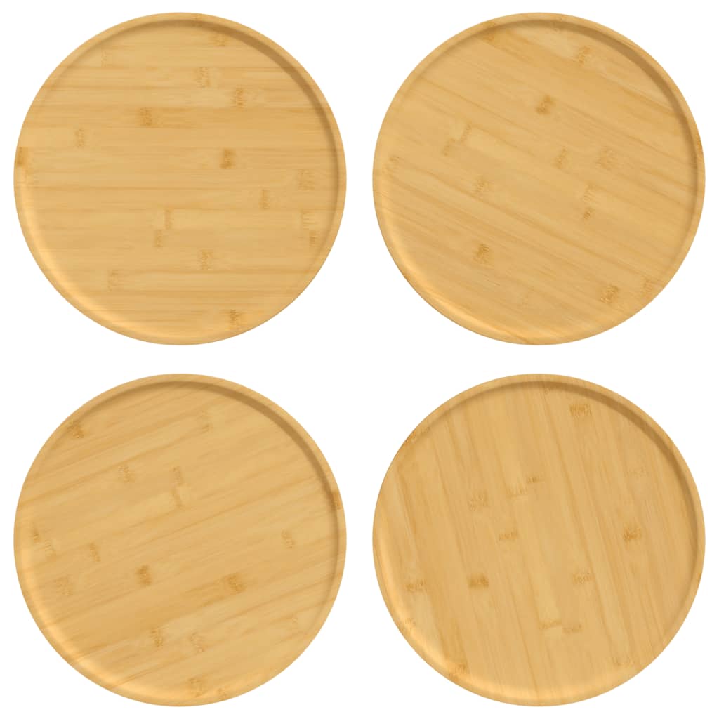 Pizzatallerkener 4 Stk. Ø32X1,5 Cm Bambus