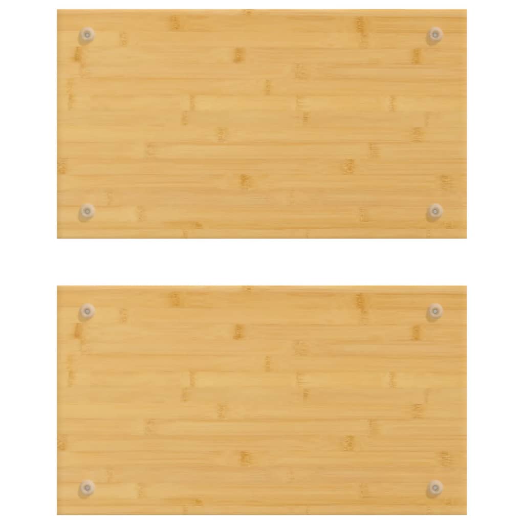 Kogepladelåg 2 Stk. 50X28X1,5 Cm Bambus
