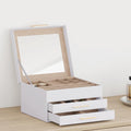 Smykkeskrin 3-Lags 23X20,5X14 Cm Hvid