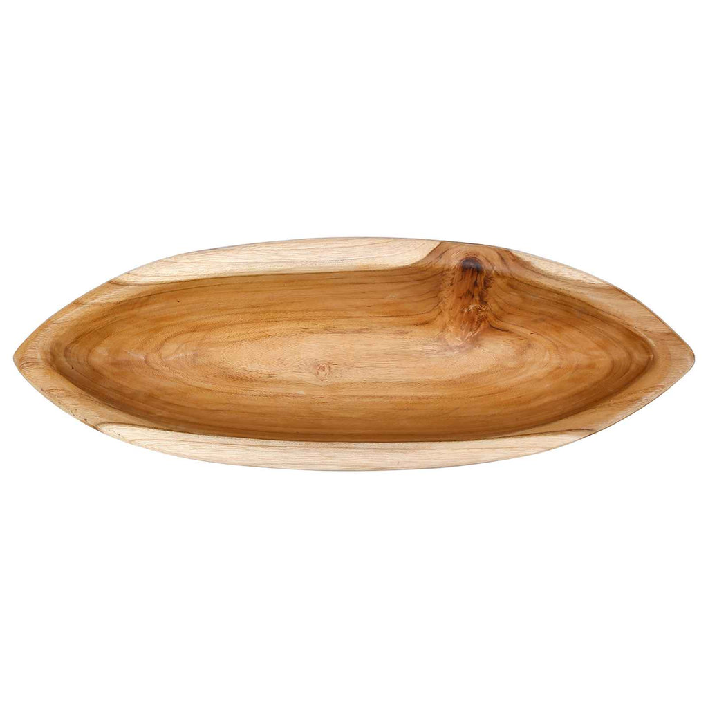 Fruit Bowl Jepara Teak Brown 46 X 16 X 11 Cm