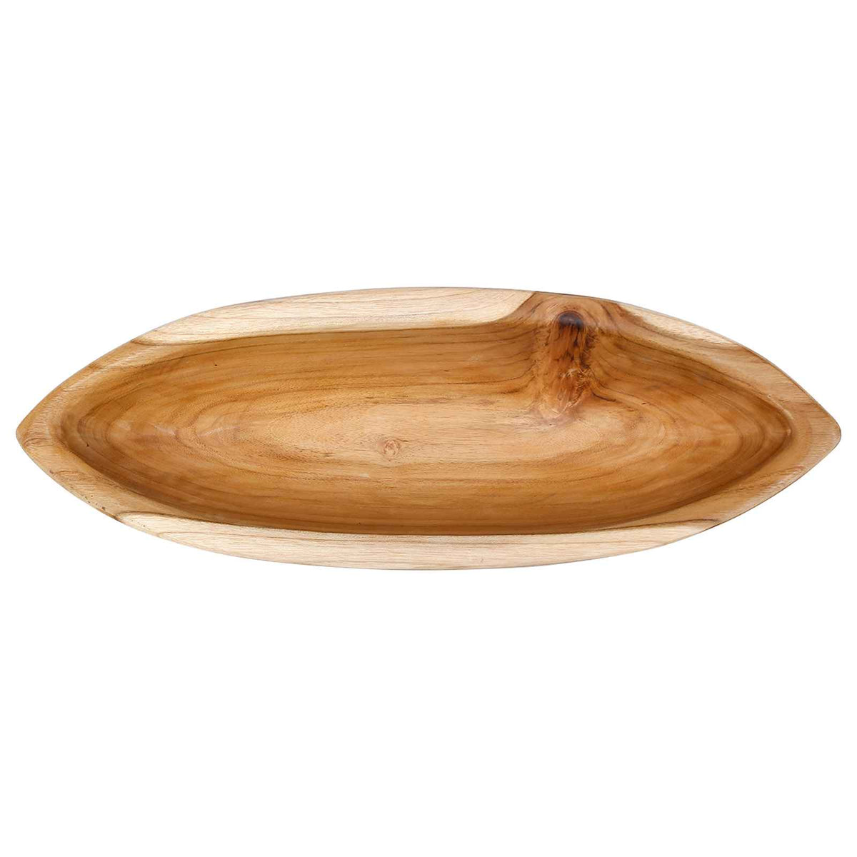 Fruit Bowl Jepara Teak Brown 46 X 16 X 11 Cm