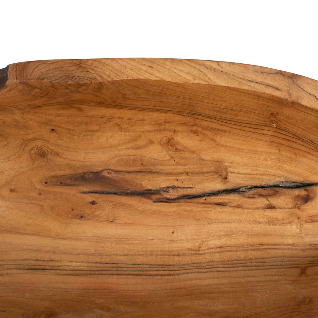Frugtskål Jepara Teakbrun 61 X 21 X 11 Cm Massiv Teaktræ