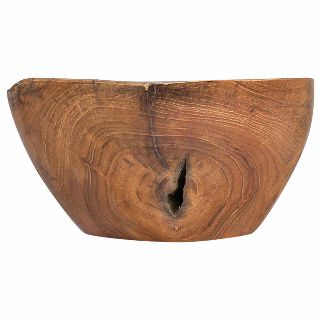 Frugtskål Jepara Teakbrun 61 X 21 X 11 Cm Massiv Teaktræ