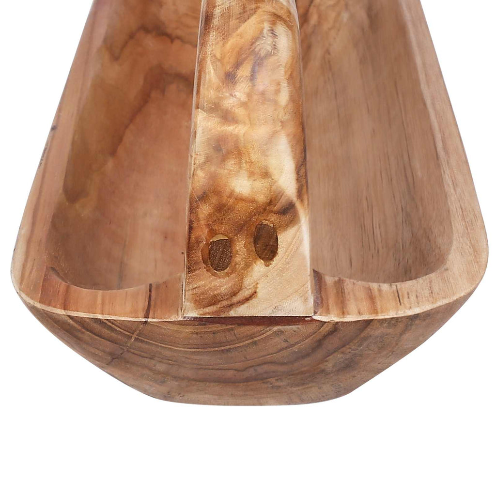 Fruit Bowl Jepara Teak Brown 61 X 21 X 21 Cm