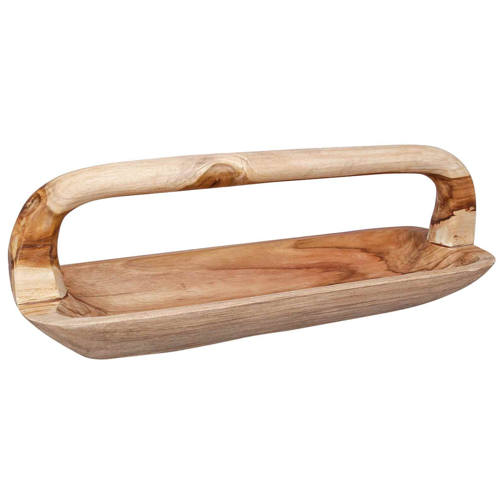 Fruit Bowl Jepara Teak Brown 61 X 21 X 21 Cm