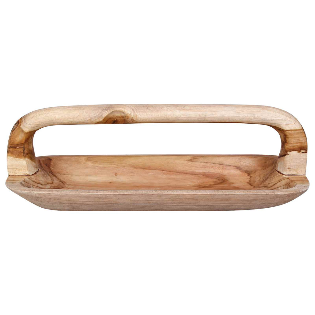 Fruit Bowl Jepara Teak Brown 61 X 21 X 21 Cm
