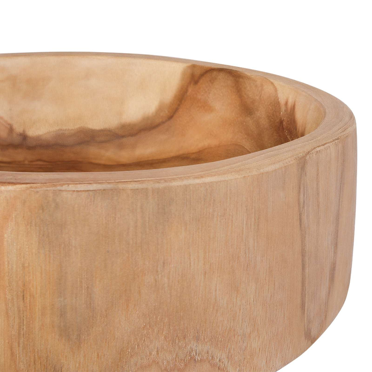 Frugtskål Jepara Teakbrun Ø 30 Cm Massiv Teaktræ