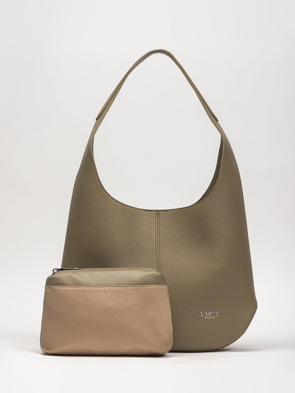 Grøn dametaske i PU-kunstlæder – 38 × 10,5 × 26 cm