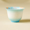Hand-Painted Flared Rim Tea Cup – 70ml Reverse-Lip Ceramic Tasting Cup with Gift Box