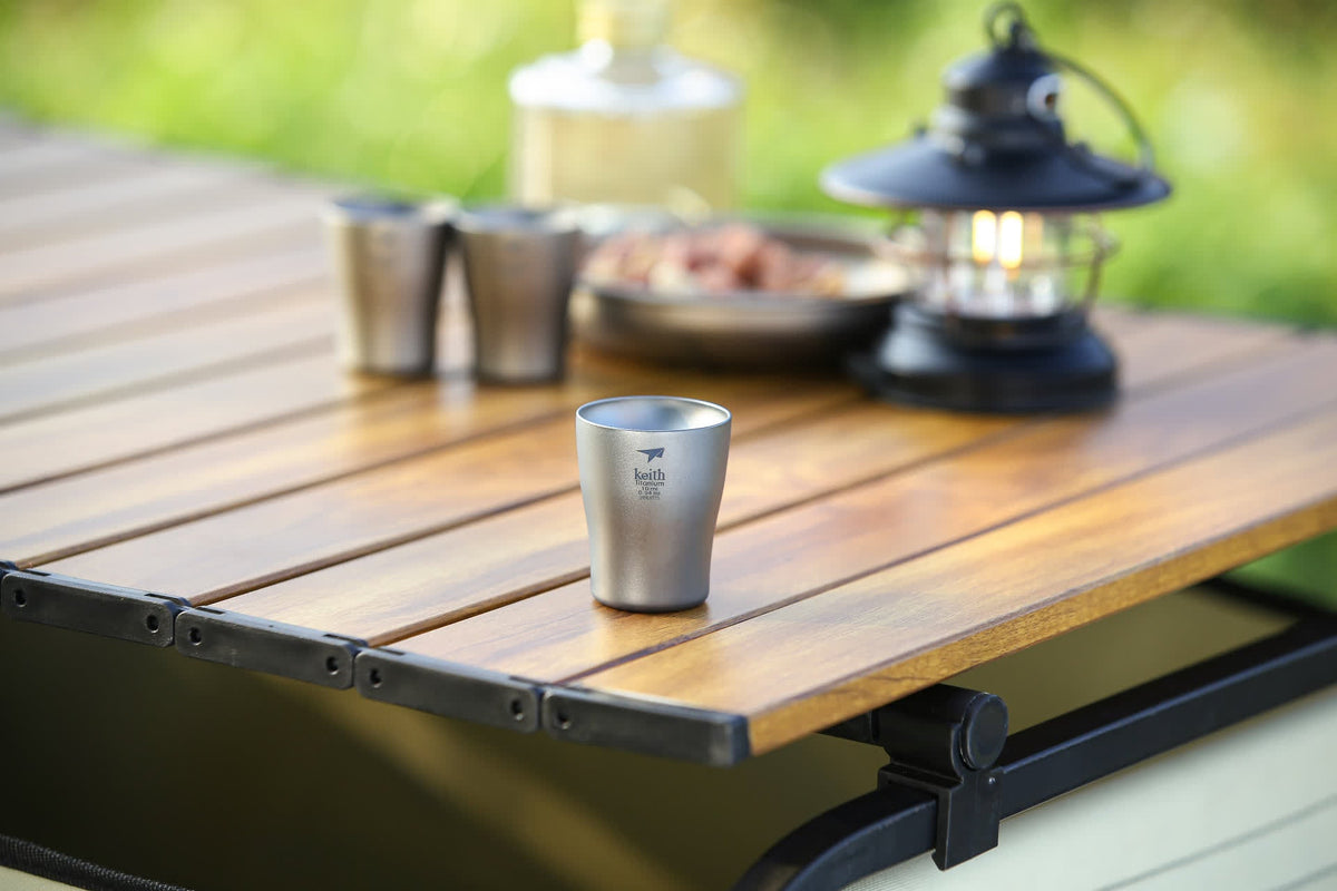Keith Titanium TI9304 shotglas i titanium – sæt med 2