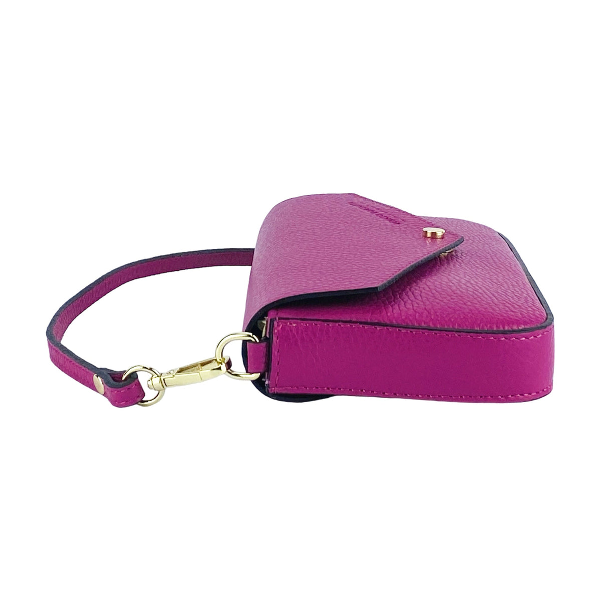 RENATO BORZATTA RB1023BE fuchsia lædertaske til damer med kæderem