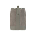 RB1031F | BRENDA Genuine Leather Women's Bucket Bag Made in Italy. Shiny Gold metal hardware - Grey color - Dimensions: 25 x 23.5 x 17 cm.
