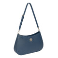 RB1036D | LARA Women's Hobo Bag in Genuine Saffiano Leather Made in Italy. Color: Blue