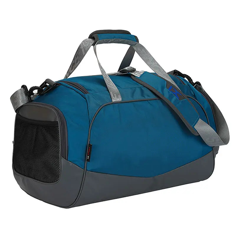 40L Gym Travel Duffel Bag Wet-Dry Separation Blue