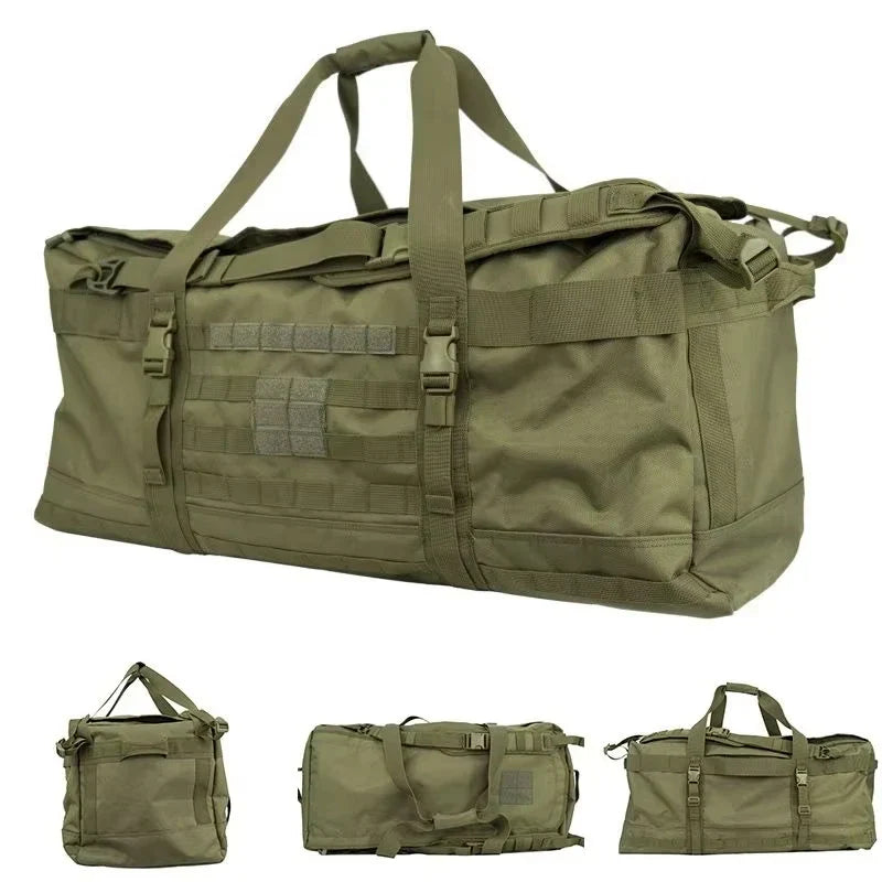 106L Tactical Duffel Bag Large Capacity Travel Backpack Green