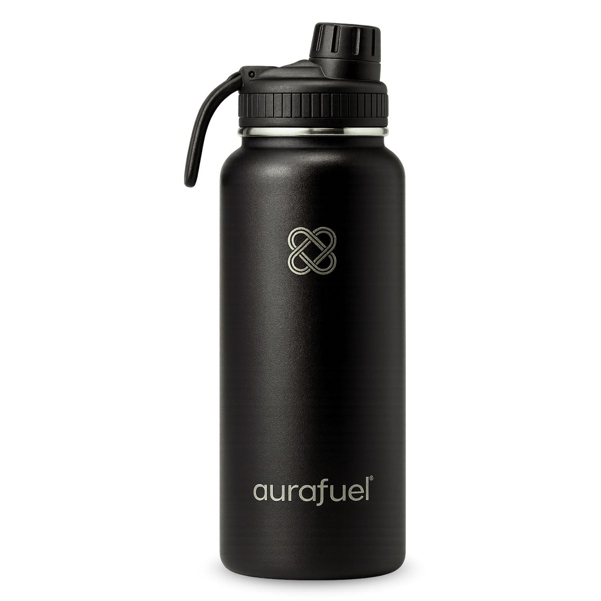 Aurafuel sort drikkeflaske i rustfrit stål