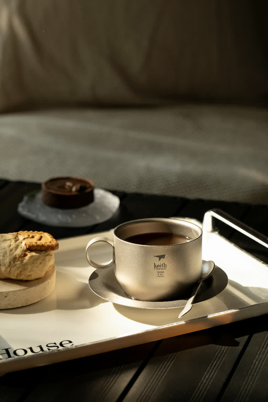Kaffesæt i titanium - Keith Titanium