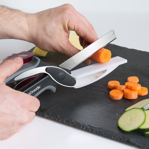 InnovaGoods Scible køkkensaks 2i1 - kniv og skærebræt