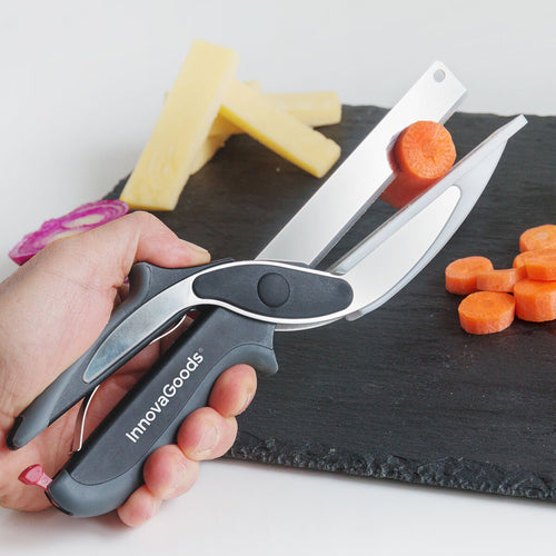InnovaGoods Scible køkkensaks 2i1 - kniv og skærebræt