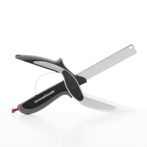 InnovaGoods Scible køkkensaks 2i1 - kniv og skærebræt