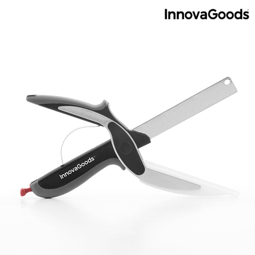 InnovaGoods Scible køkkensaks 2i1 - kniv og skærebræt
