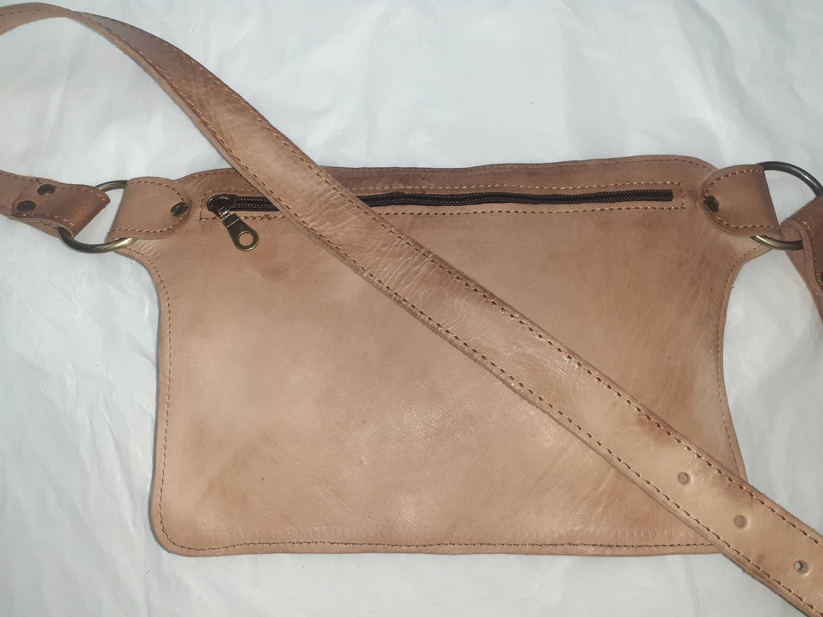 Riñonera Vacuno doble bolsillo
