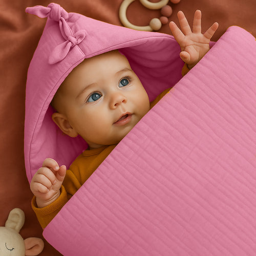 Organic Cotton Bunting Bag - Pink