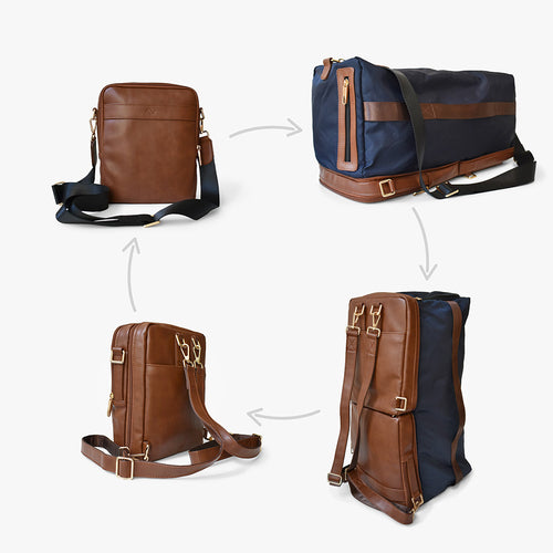 HOLIDAY 4-i-1 taske til damer – crossbody, rejsetaske og rygsæk