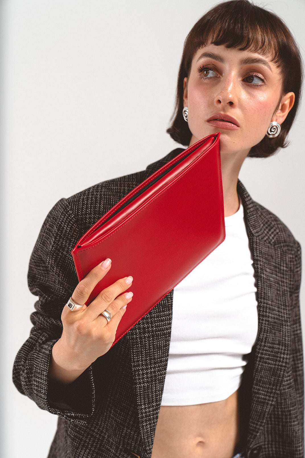 Elegant sleeve i italiensk læder til iPad