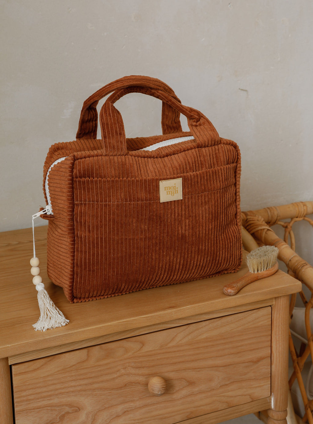 Large Make-Up Bag - Caramel